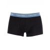 Calvin Klein 3pack trunk - boxerek s krátkou nohavičkou černé s barevnou gumou ( U2664G_VVK cotton stretch )