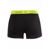 CK 3KS BALENÍ Boxerek se středně dlouhou nohavičkou Calvin Klein černé + barevná guma ( 3pack trunks U2662G gmp)