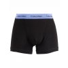 CK 3KS BALENÍ Boxerek se středně dlouhou nohavičkou Calvin Klein černé + barevná guma ( 3pack trunks U2662G gmp)