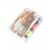 CK 3KS BALENÍ Boxerek se středně dlouhou nohavičkou Calvin Klein černé + barevná guma ( 3pack trunks U2662G gmp)
