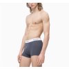 Calvin Klein 2ks balení - boxerek modern cotton stretch s krátkou nohavičkou šedé a lososové s bílou gumou ( NB1086A_KGQ / 000NB1086A_KGQ )