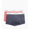 Calvin Klein 2ks balení - boxerek modern cotton stretch s krátkou nohavičkou šedé a lososové s bílou gumou ( NB1086A_KGQ / 000NB1086A_KGQ )