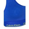 Calvin Klein limitovaná kolekce  Dámská podprsenka  Modern cotton Bralette modrá s žlutým logo nápisem F3785E-PZ6