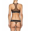 Calvin Klein podprsenka - Braletka - Modern Cotton - Limitovaná kolekce Censored Logo - černá - qf1879e-ej1 - black souprava zezadu