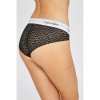 Krajkové kalhotky/bikini s přední bavlněnou částí Calvin Klein limitovaná kolekce černé CK QF4584E 001
