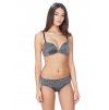 push up bezkosticová podprsenka B tempt'd šedá B SPLENDID DARK GREY HEATHER WIRE FREE PUSH UP WB952255 BIKINI WB943255 F TRADE WEB