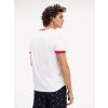 Tommy Hilfiger Pánské tričko z Organické bavlny z limitované kolekce v retro stylu - červeno bílé UM0UM01620 100 (LOGO ORGANIC COTTON T-SHIRT TH)