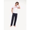Tommy Hilfiger Pánské tričko z Organické bavlny z limitované kolekce v retro stylu - červeno bílé UM0UM01620 100 (LOGO ORGANIC COTTON T-SHIRT TH)