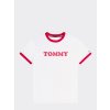 Tommy Hilfiger Pánské tričko z Organické bavlny z limitované kolekce v retro stylu - červeno bílé UM0UM01620 100 (LOGO ORGANIC COTTON T-SHIRT TH)