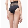 Calvin Klein dámský plavkový spodek - černý - vysoký Intense Power  KW0KW00639 094 ( Mesh High Waist Bikini CK - PVH BLACK) a