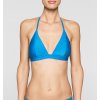 Dámský Plavkový vršek Calvin Klein Modrý, lesklý trojúhelník Triangle CK (KW0KW00015 488) (Velikost podprsenky S)