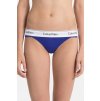 Krajkové tanga s přední bavlněnou částí Calvin Klein limitovaná kolekce modré CK QF4585E PZ6