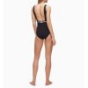 alvin Klein dámské jednodílné plavky limitovaná kolekce černé KW0KW00985_BEH (SCOOP NECK SWIMSUIT - CORE RESET)