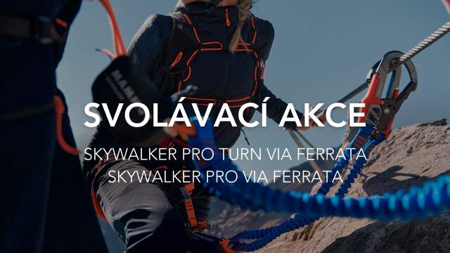 MAMMUT SKYWALKER PRO VIA FERRATA: DOBROVOLNÁ SVOLÁVACÍ AKCE FERRATOVÝCH SETŮ