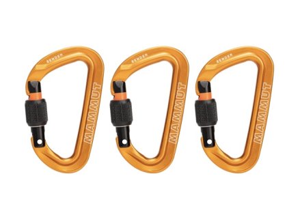 Sender Screwgate 3 Pack Carabiners