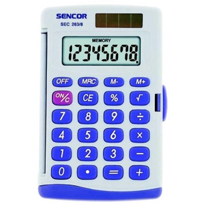 Kalkulačka Sencor SEC 263/8 Dual 95x60