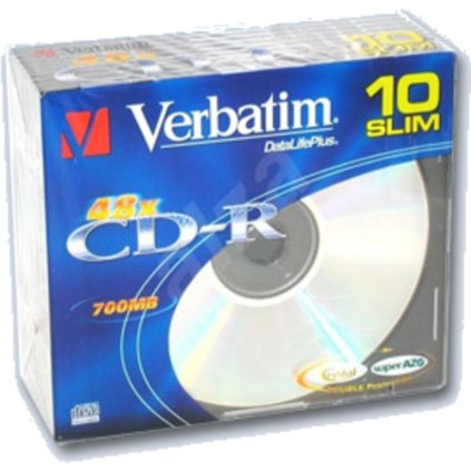 CD-R Verbatim Slim krabička 80min 1ks