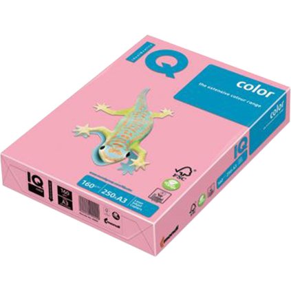 Karton A4 IQ růžový 160g 250 listů 25
