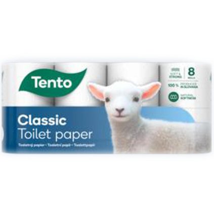 Toaletní papír TENTO Classic 3-vr. /8* balení 56ks