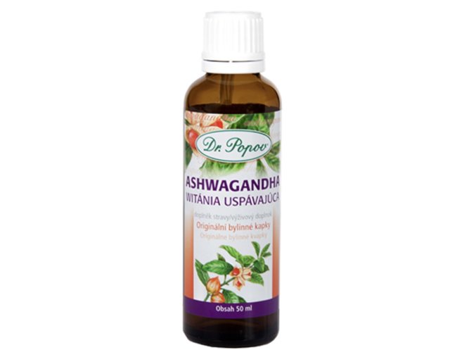 ASHWAGANDHA (Vitánie snodárná), bylinné kapky, 50 ml