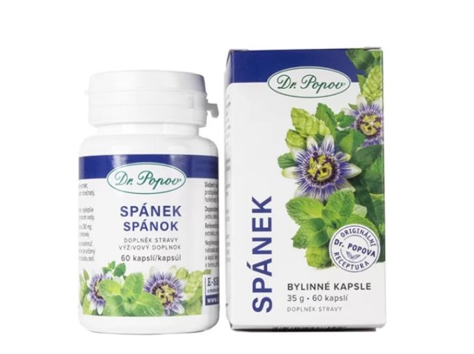 SPÁNEK - bylinné kapsle, Dr. Popov