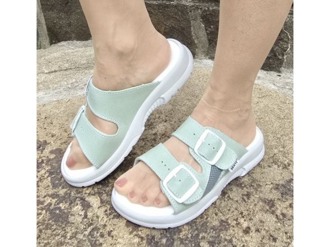 Dámské zdravotní pantofle zelené