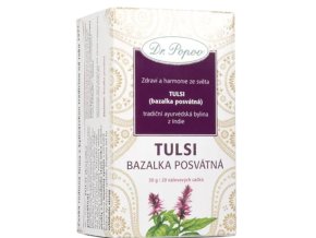 Tulsi - Bazalka posvátná, bylinný čaj, Dr. Popov