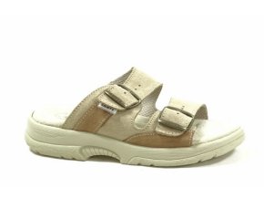 Dámské zdravotní pantofle béžovohnědé