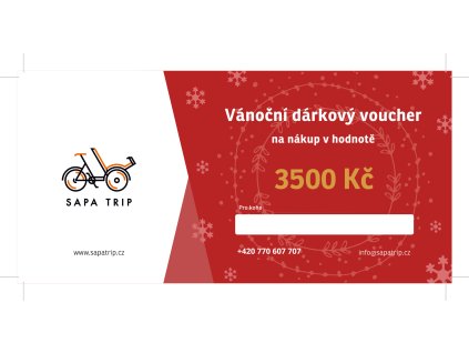 Sapa Trip - Elektronický Vánoční poukaz v hodnotě 3500 Kč