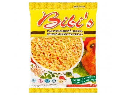 Bibi's - Instantní polévka s příchutí kuřecí - 60 g (ks 1 ks)