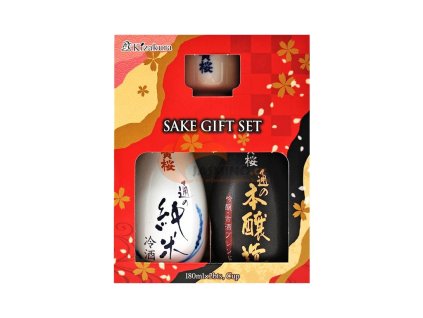 369220 kizakura vino sake gift set mix junmai honjozo 180ml