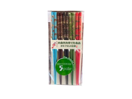 AEF – Japonské hůlky - 5 barev, 5 párů