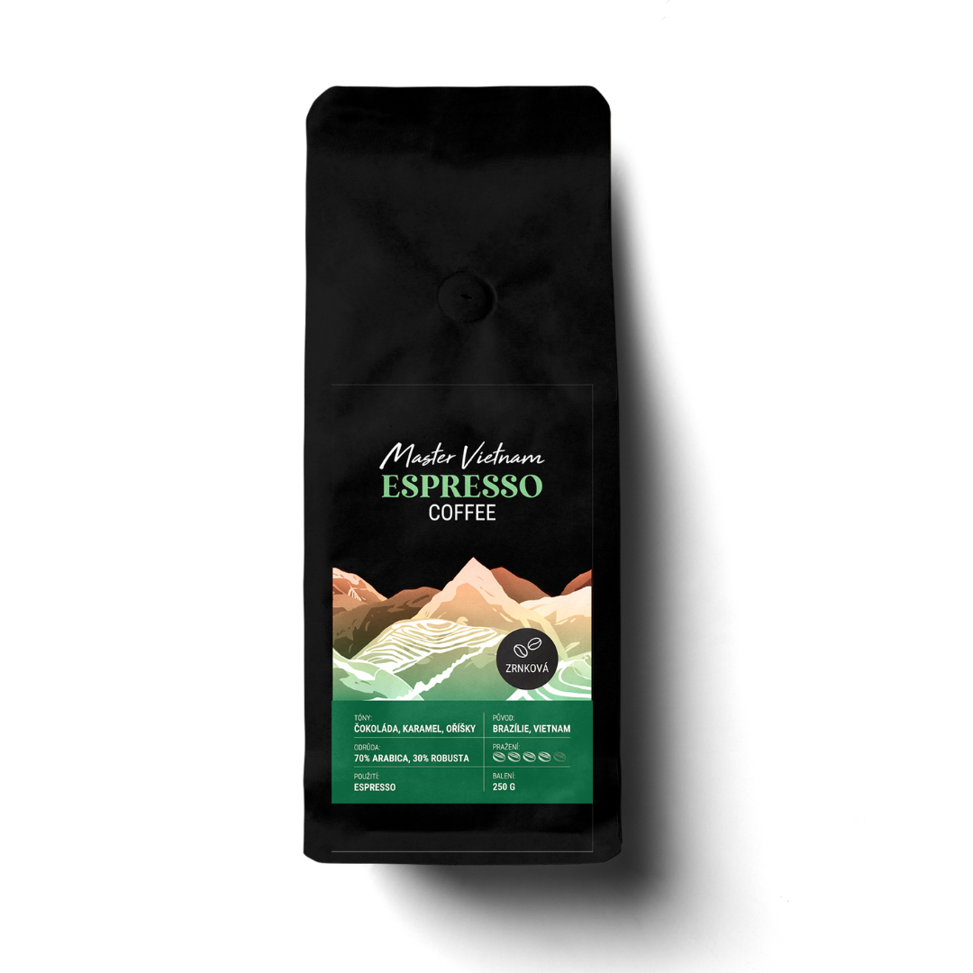 Dak Lak Vietnamská káva, Classic Expresso Blend, zrnková, 250g