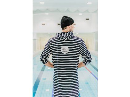 Bavlněné proužkaté pončo