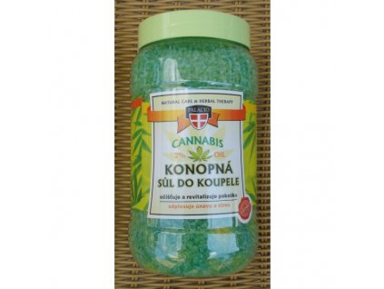 Konopná sůl do koupele Cannabis herbal therapy 1200g
