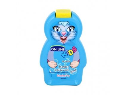 On Line Kids Blueberry Sprchový gel Šampon 250ml