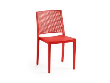 zahradni kreslo grid cervena