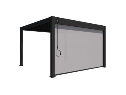 4m pull down screen charcoal