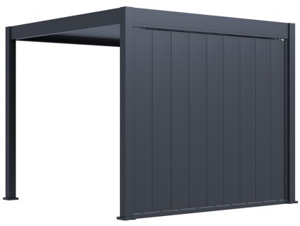 3m wide vertical tilting aluminum panel anthracite close 1