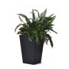 Rattan planter M - grafit