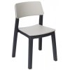 bistrot chair italia art 960 toomax light grey dark anthracite