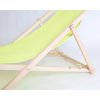 Bahama POLYESTER lehátko dřevěné přírodní - SVĚTLE ZELENÉ