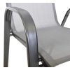 Zahradní křeslo SOFIE kovové - šedá textilie