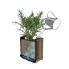 261031 deco square planter walnut 5
