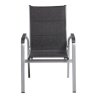 0301202 9000 basic plus padded stapelsessel silber anthrazit meliert front