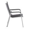 0301202 9000 basic plus padded stapelsessel silber anthrazit meliert seit