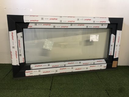Plastové okno 120x60 (1200x600mm) Bílá/Antracit (Ventilace) Kömmerling 70 AD