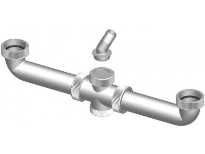 SLOVARM T-737/III sifón G1 1/2" dřezový, pro dvojdřez