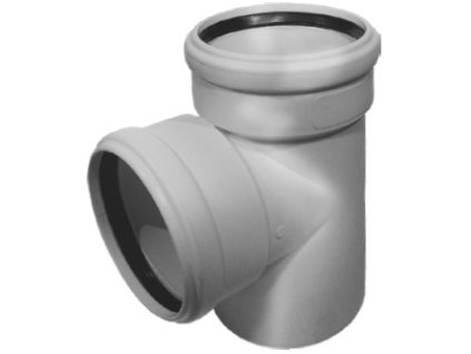 HT PLUS HTEA odbočka odpadní DN75/50, 87°, PP, šedá