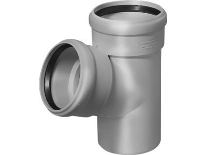 HT PLUS HTEA odbočka odpadní DN75/75, 67°, PP, šedá